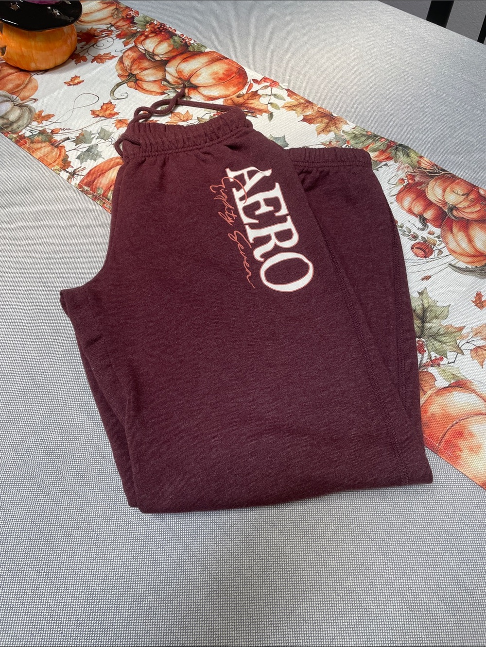 Aeropostale Maroon Women’s Joggers with Logo, M